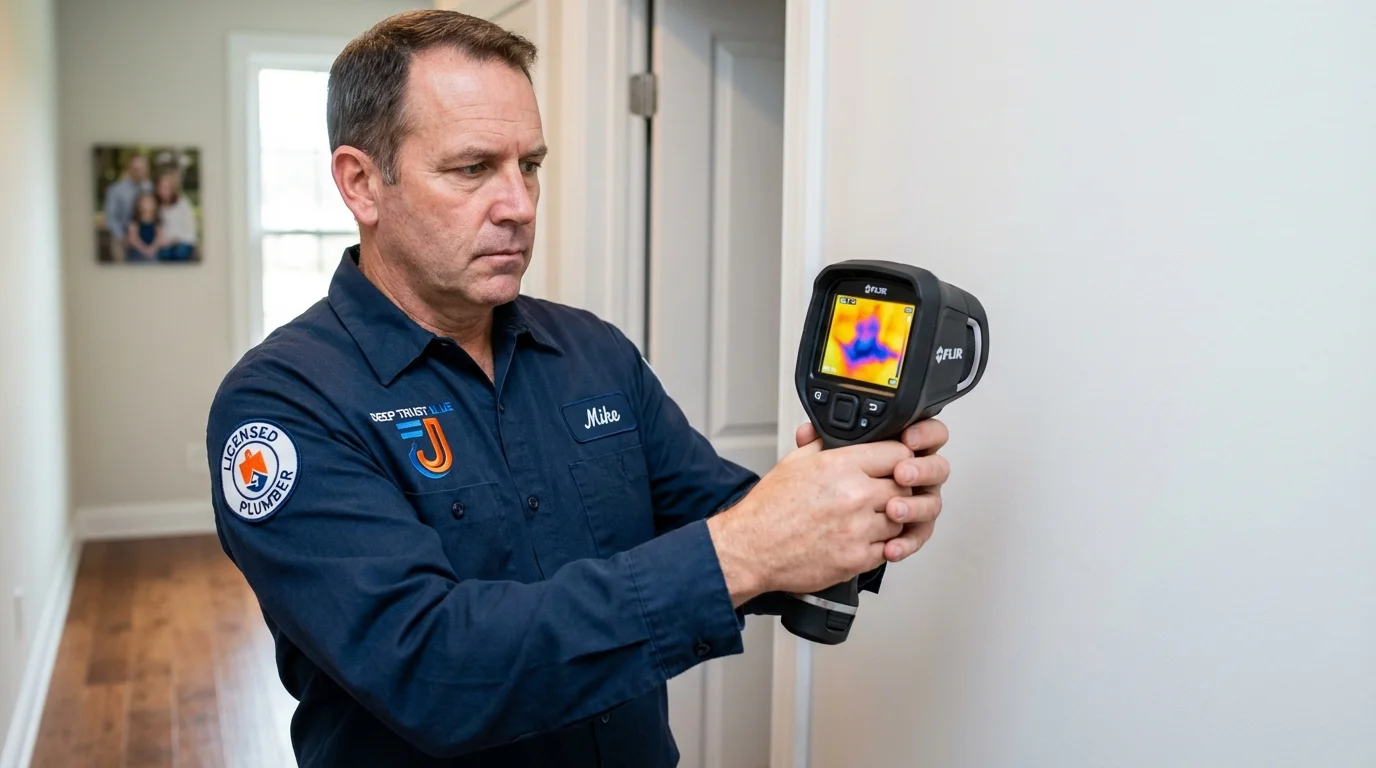 Thermal imaging leak detection by Johns Plumbing LLC in North Manchester